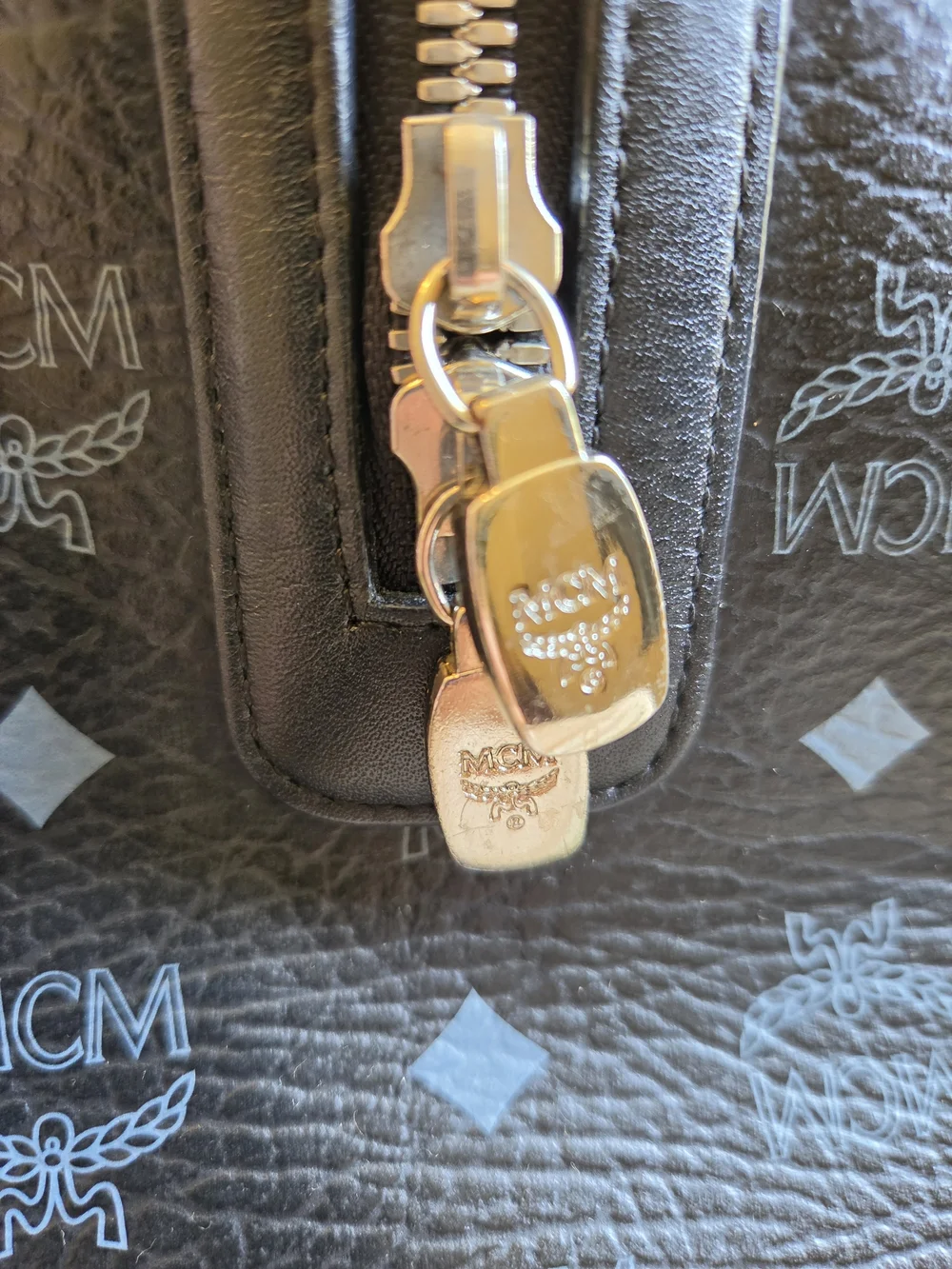 MCM Visetos Boston Bag With Matching Briefcase